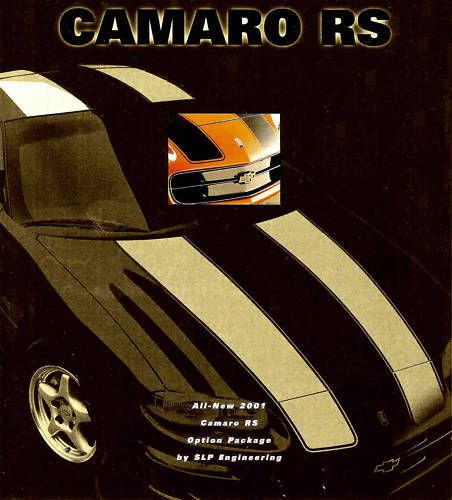 2001 chevy camaro rs brochure by slp engineering--chevy camaro rs