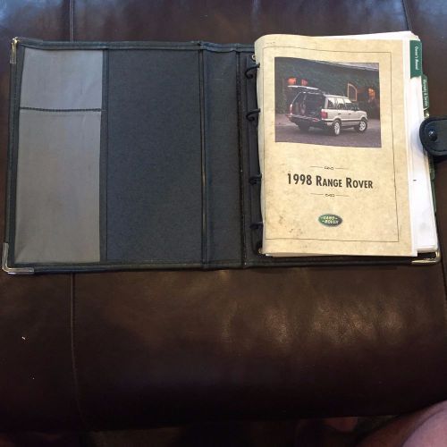 1998 range rover full size owners manual set with case land rover oem