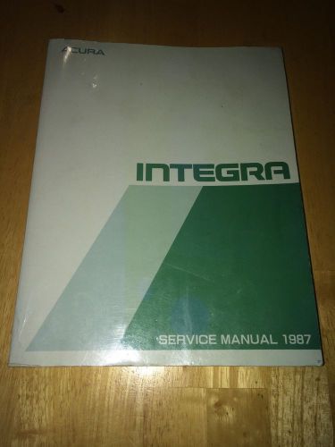 Acura integra 1987 original service manual