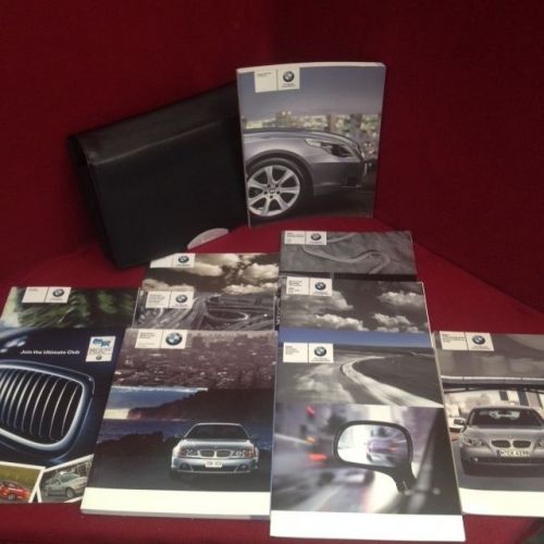 2005 bmw 5-series 525i 530i 545i oem owners manual set with supplements and case