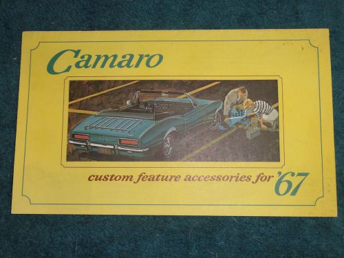 1967 chevrolet camaro custom feature accessories catalog / nice original