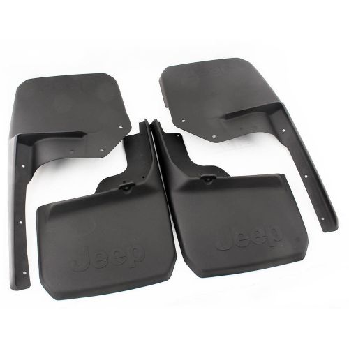 Front + rear mudguards mud flaps splash guards for jeep wrangler jk 2007-2015