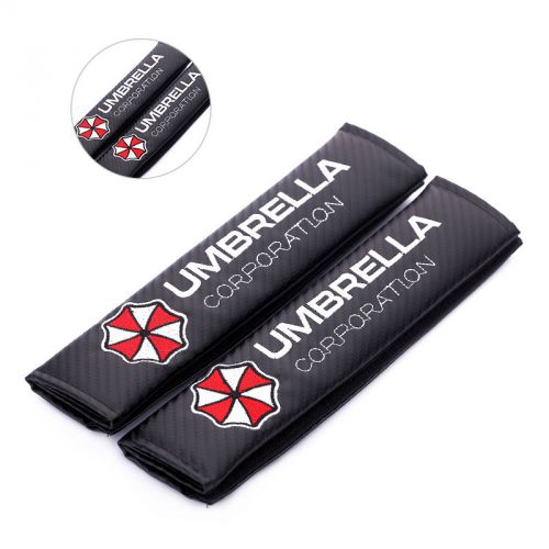 Resident evil umbrella carbon fiber seatbelt seat belt cover shoulder pad pads