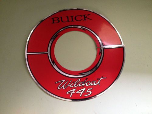 1964 1965 1966 buick wildcat 445 engine air cleaner decal sticker new 10&#034; 65 gs
