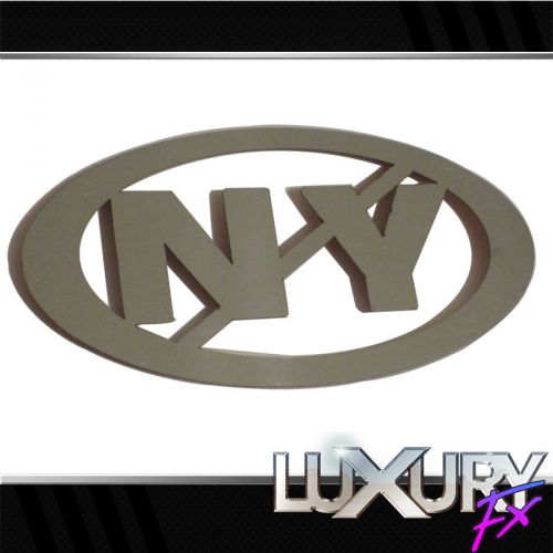 2pc. luxury fx stainless steel no ny emblem
