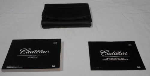 2010 cadillac cts,cts-v owner manual 3/pc.set &amp; cadillac premium leather case