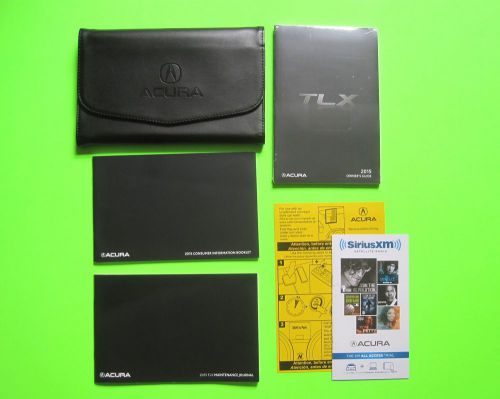 2015 acura tlx factory owner&#039;s manual set &amp; case *oem*