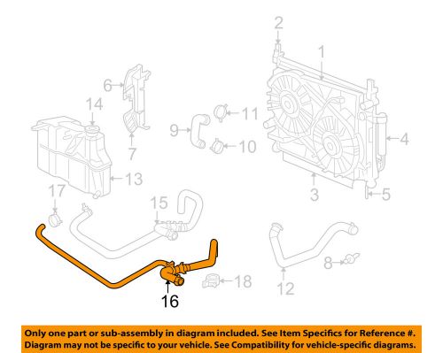 Chrysler oem radiator-reservoir hose 55038134af