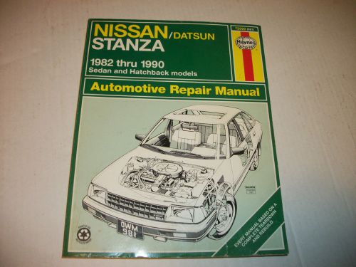 1982-1986 nissan datsun stanza service manual shop book 83 84 85 haynes