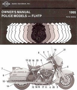 1995 harley-davidson flhtp police motorcycle owners manual -new-flhtp police