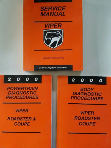 2000 dodge viper service shop dealer repair manual factory original