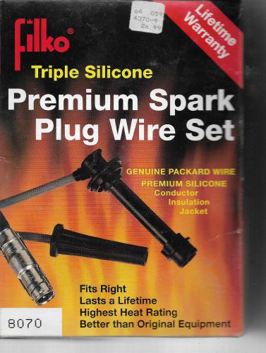 Filko 8070 airtex 2x1307 triple silicone premium spark plug wire set new in box