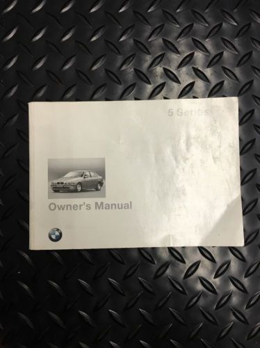 Bmw e39 528i 540i owners manual us english 01419790517 year 1997