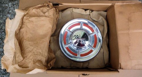 4 vintage national 1959 chevrolet &amp; universal 14&#034; dog dish hub caps c-61 nos