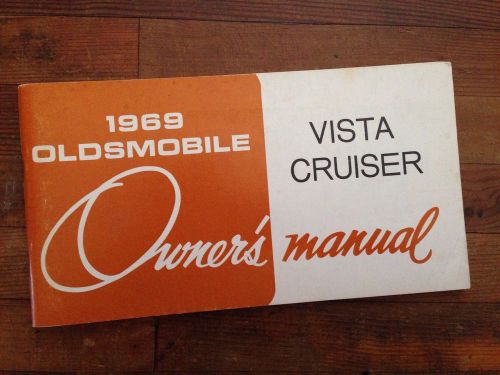 1969 oldsmobile vista cruiser owners manual orig