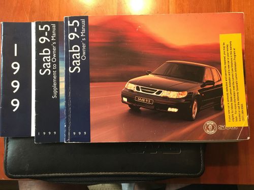 1999 saab 9-5 owners manual, case , supplement and consumer guide