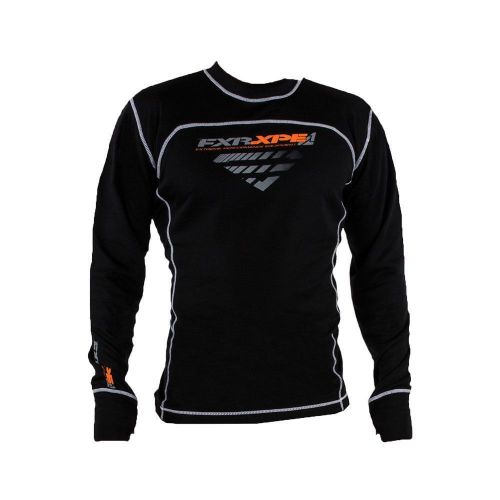 Fxr mens vapour 20% merino base layer underwear top shirt-black- s-m- l- 2xl-3xl