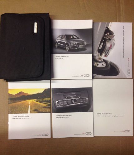 2015 audi q3 owner&#039;s manual with case