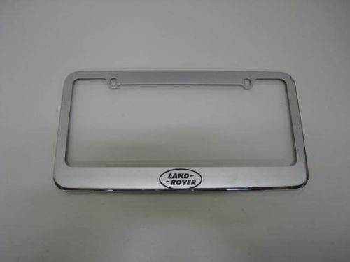 - land rover -stainless steel license plate frame + free 2 caps