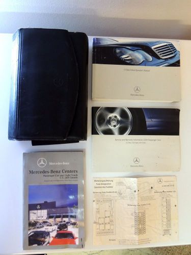 2004 mercedes benz c class sedan owners manual with case