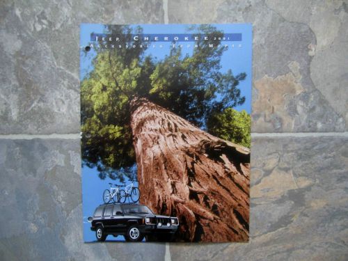 2001 jeep cherokee accessories - original sales brochure book catelog