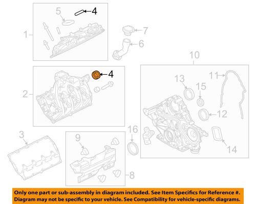 Ford oem 11-15 f-350 super duty valve timing covers-valve cover seal bc3z6c535a