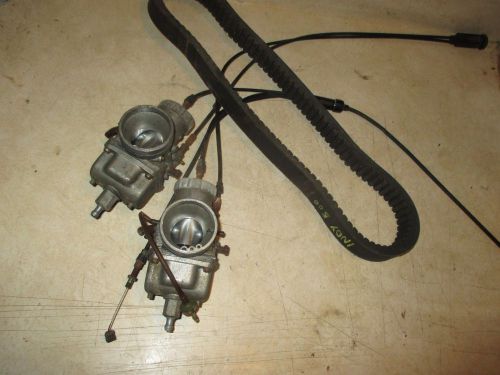 89 90 91 92 93 94 polaris indy 500 carbs vm36 carburetors &amp; cables &amp; bonus belt!