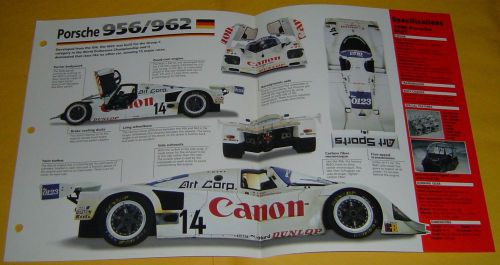 1990 porsche 956/962c race car 6 cylinder 2994cc 670hp imp info/specs/photo 15x9