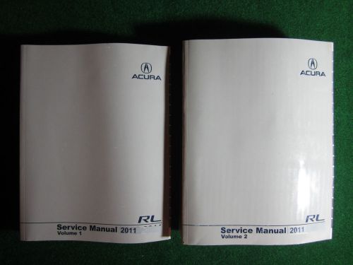 2011 acura rl 3.7l service repair shop manual set factory oem