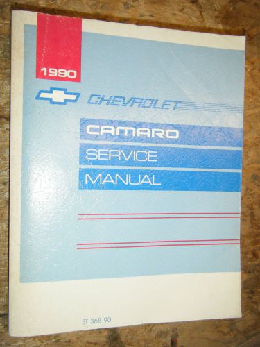 1990 chevrolet camaro berlinetta sport coupe original factory service manual