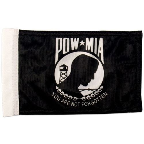 Biker pow mia motorcycle flag (6&#034; x 9&#034;) inch motorcycle flag