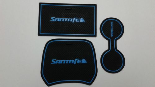 1 set = 3 pc santa fe 10-up console &amp; cupholder non slip rubber mats