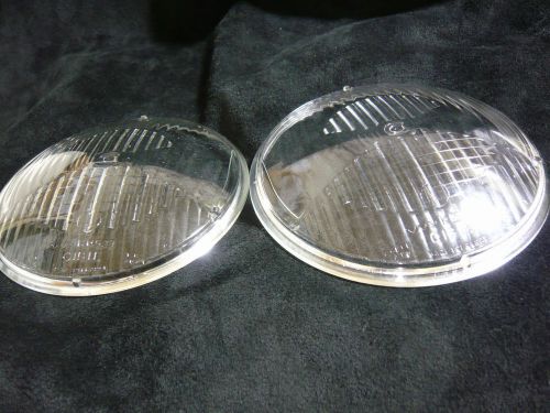 Vintage cibie fog/headlight lens pair 12.7cm (5inch) diameter.