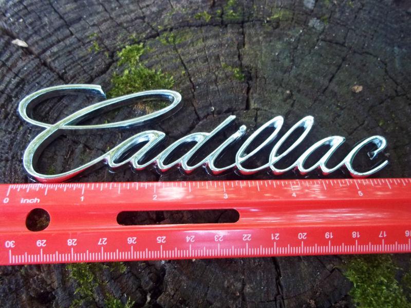 New cadillac deville rear trunk script emblem  oem 1980 1990 2010