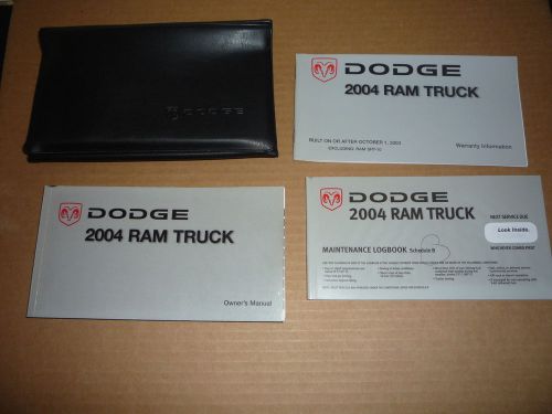 2004 dodge ram truck owner&#039;s manual set