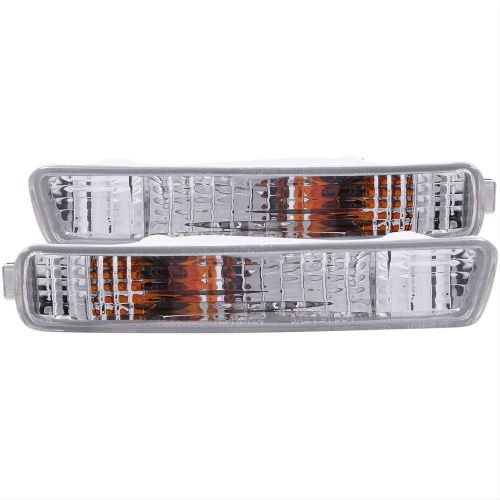 Anzo bumper lights chrome euro lens for use on honda pair 511008