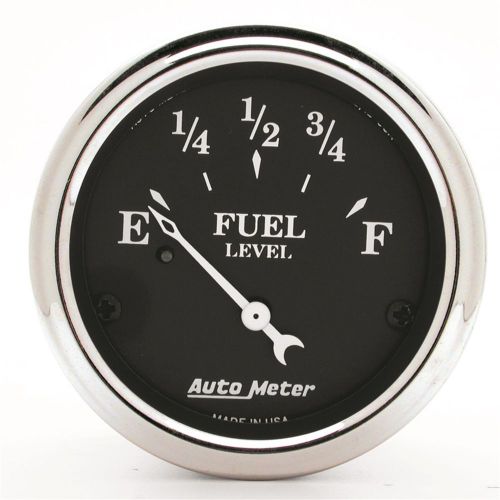 Auto meter 1718 old tyme black; fuel level gauge