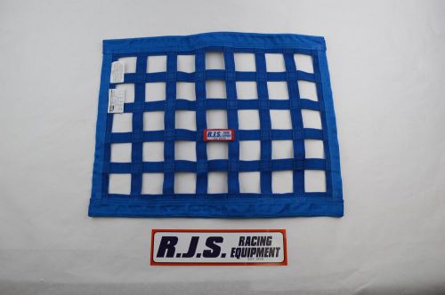 Rjs racing equipment sfi 27.1 ribbon window net blue 23&#034; x 18&#034;