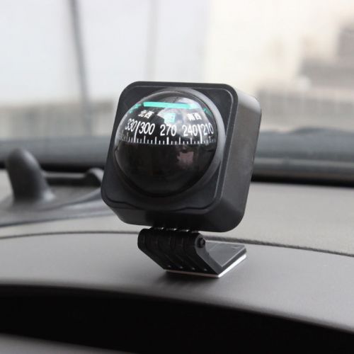 Vehicle automotive car auto dashboard dash mount compass stick navigation black