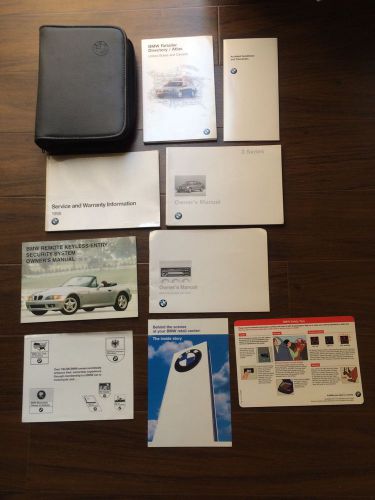 98 bmw e36 3 series owners manual sedan coupe convertible with leather case