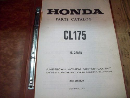 1973 honda cl175 parts catalog oem