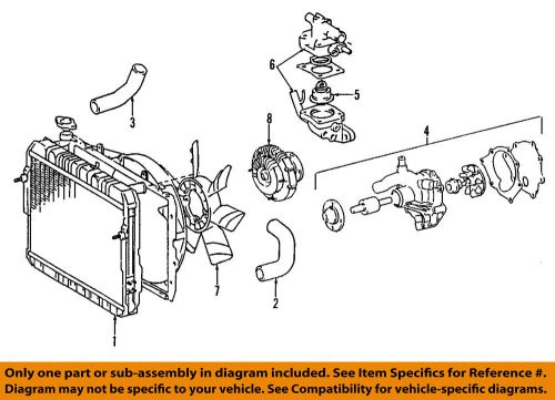 Toyota oem 84-87 land cruiser-engine coolant thermostat housing 1633161032