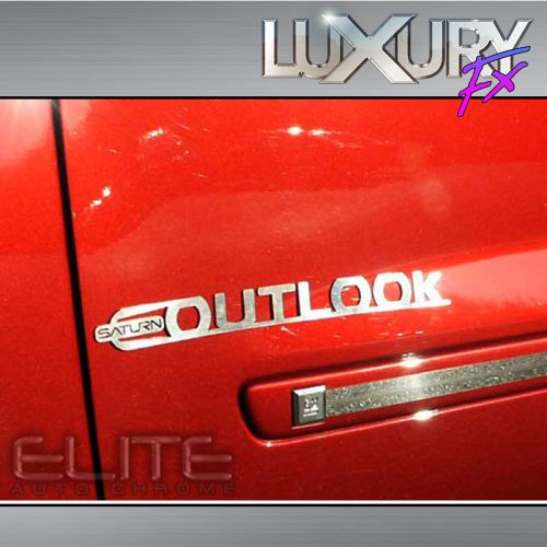 Stainless saturn outlook rear emblem fit for 2007-10 saturn outlook - luxfx2701