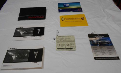 2009 pontiac vibe owner manual 7/pc.set &amp; black pontiac factory case. free s/h,,