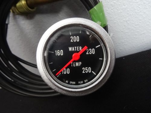 Ac delco water tempature gauge 250 degrees hot rod / rat rod 17 1/2 ft.cable