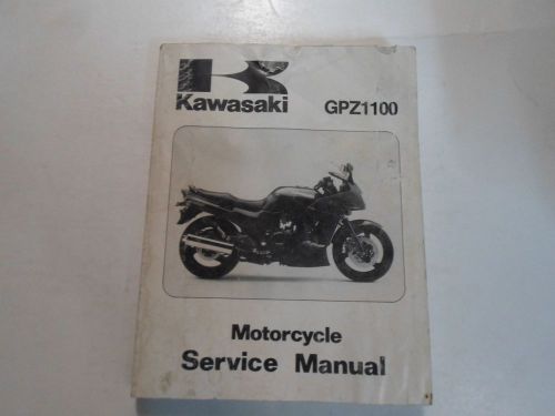 1995 kawasaki gpz1100 motorcycle service repair shop manual water damaged worn