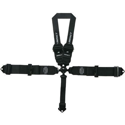 Impact racing 57741111 5-way camlock harness  wraparound shoulder belts