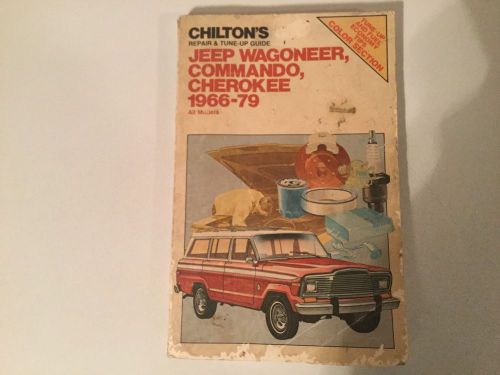 1966-1979 wagoneer commando cherokee jeepster j-100,  j-20 chilton&#039;s manual j-10