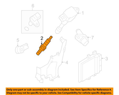 Nissan oem 09-15 gt-r 3.8l-v6 ignition system-spark plug 22401jf01d