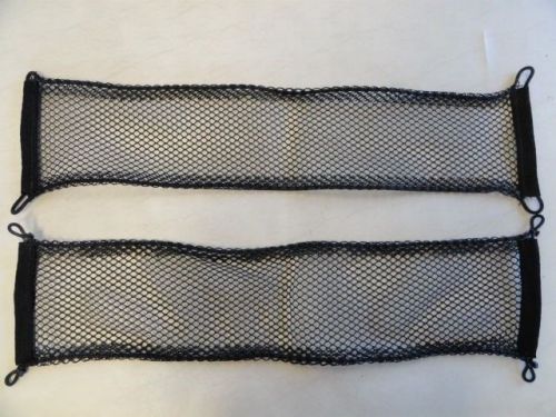 Universal black cargo net with bungee cord  27 1/2&#034; x 6&#034;  pair (2) marine boat